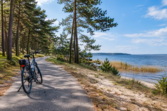 Ilustracja AI: Trasa rowerowa wokół Jamna