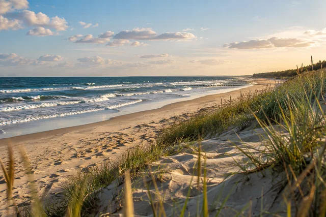 Ilustracja AI: Plaża Unieście