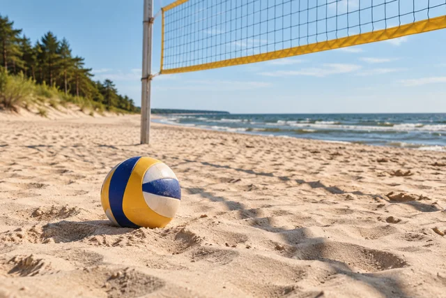Ilustracja AI: Wydarzenia sportowe na plaży